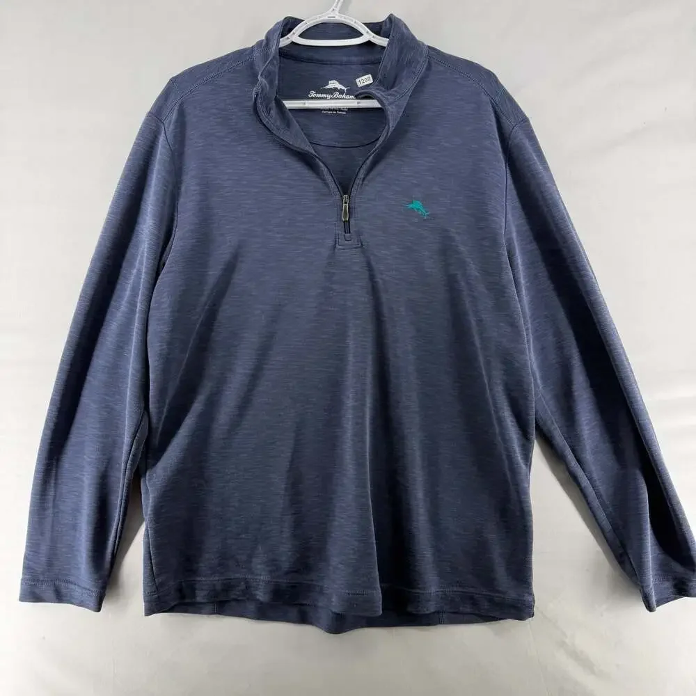 1208 Medium Tommy Bahama Tobago Bay Half-Zip Pullover Sweatshirt